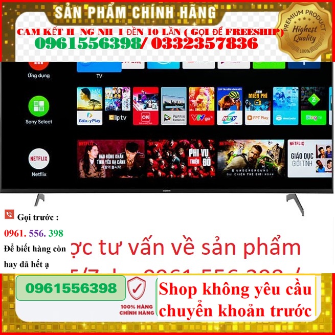 new Smart Tivi Sony 55 Inch 4K UHD KD-55X86J &lt; Chính hãng BH:24 tháng tại nhà toàn quốc &gt;