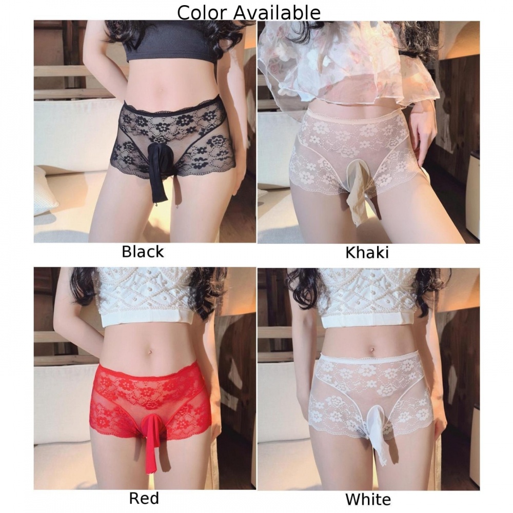 Quần Lót boxer Ren Xuyên Thấu Gợi Cảm Cho Nam Nữ