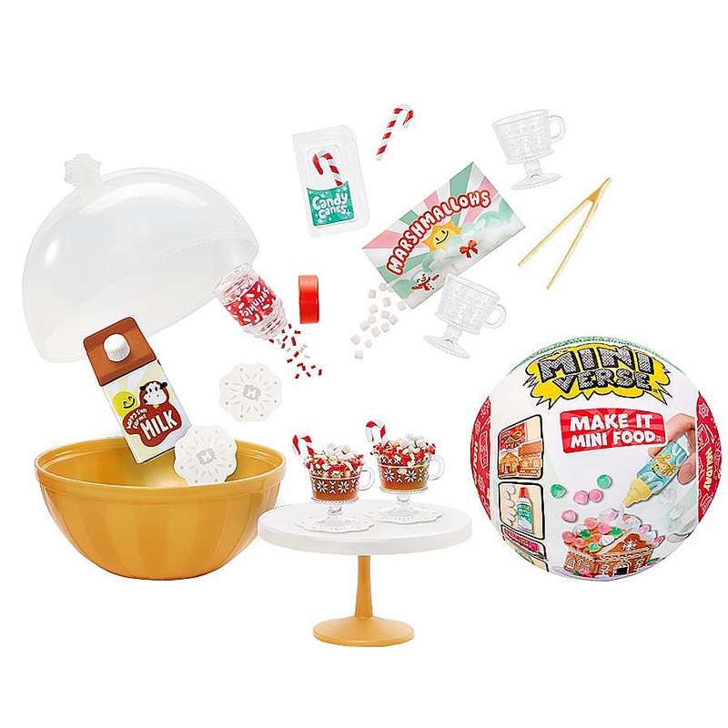 Đồ Chơi Bữa Tiệc Giáng Sinh 2023 Make It Mini Food - MINIVERSE 593782-EUC