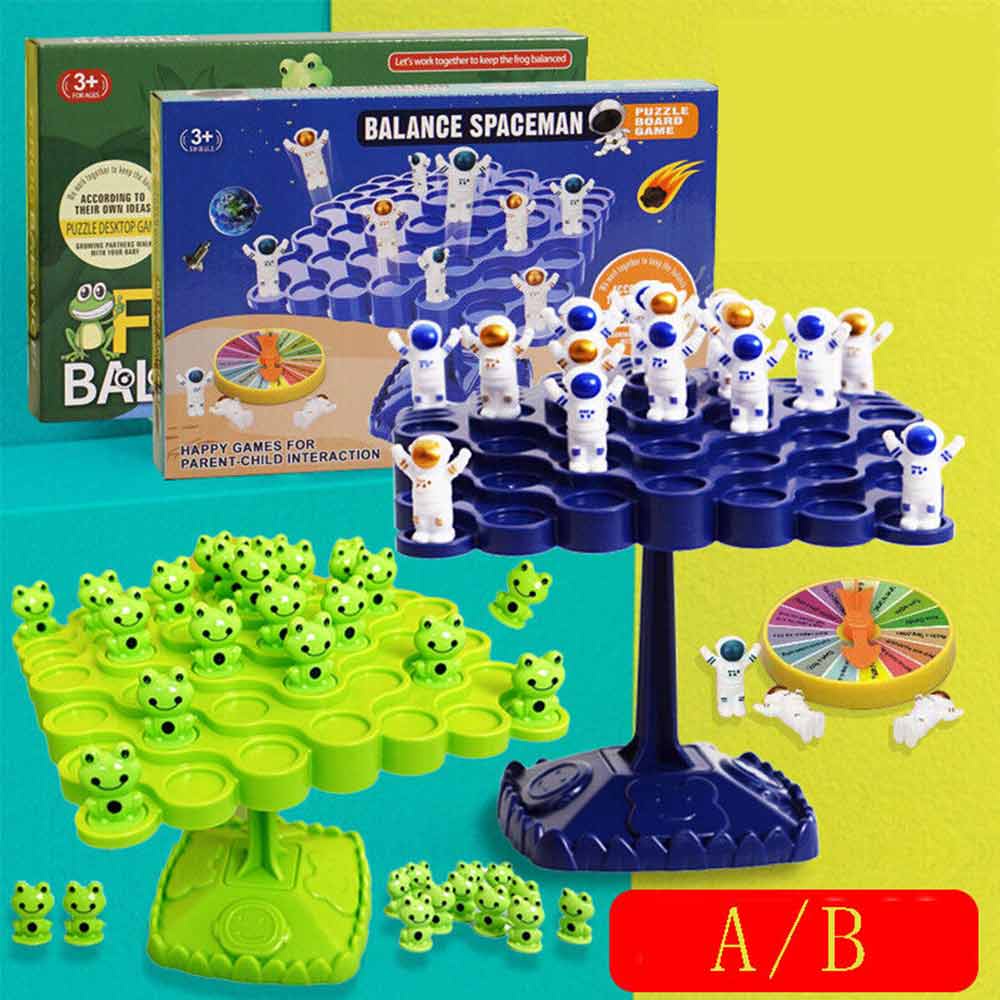 Table Games Frog Balance Tree Multiplayer Game Kids Educational Toy Parent-Child Interaction Children's Puzzle