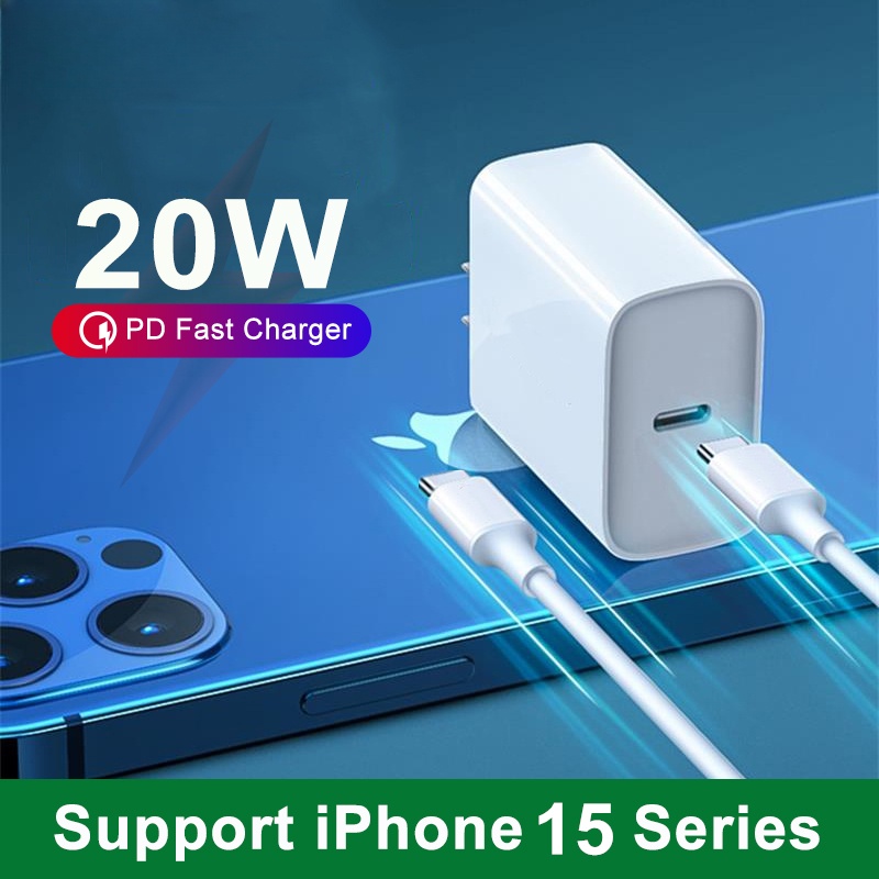 Củ Sạc Nhanh 20w pd usb c qc3.0 Cho iphone 15 14 13 samsung s23 s22