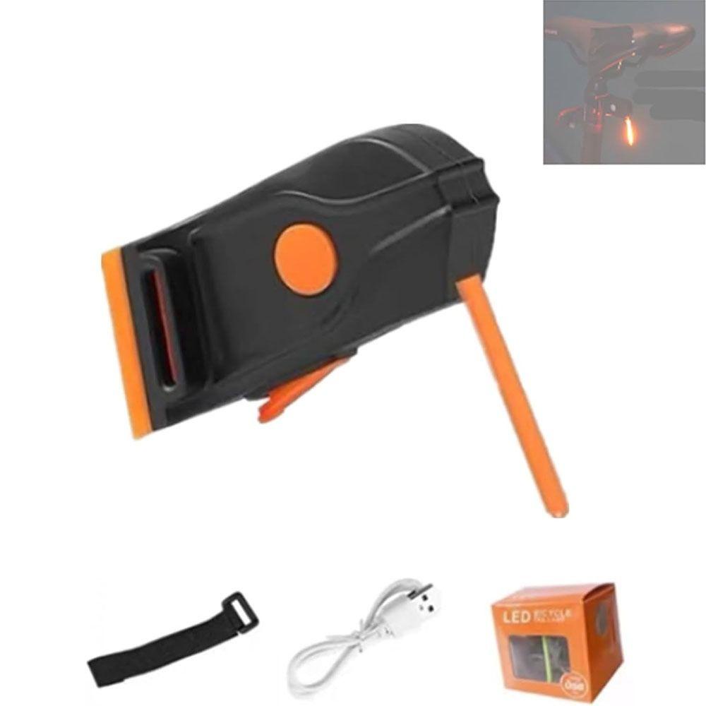 Đèn led Gắn Đuôi Xe Đạp Bằng Nhựa Siêu Sáng Kèm Sạc usb Tiện Dụng