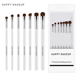 HAPPY MAKEUP Bộ cọ phấn mắt lông siêu mềm