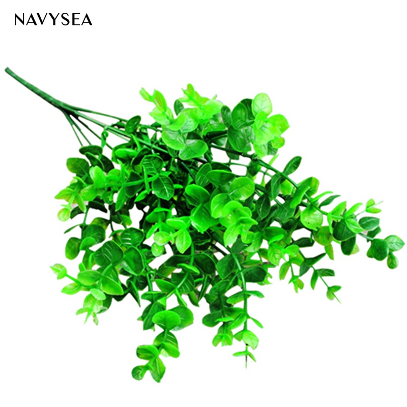 1 Cành Lá Cây Khuynh Diệp 7 Nhánh Bằng Nhựa Nhân Tạo Trang Trí Nhà Cửa