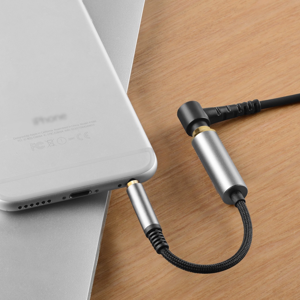 Giắc Cắm Chuyển Đổi Âm Thanh 3.5Mm  male Sang 4.4mm female 5 Lõi Bằng Hợp Kim Nhôm