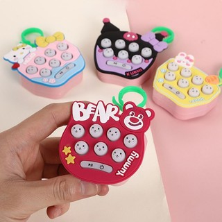 Sanrio pop Móc Khóa Máy Chơi game Cầm Tay mini In Chữ it whack-a-mole melody Dễ Thương Cho Bé