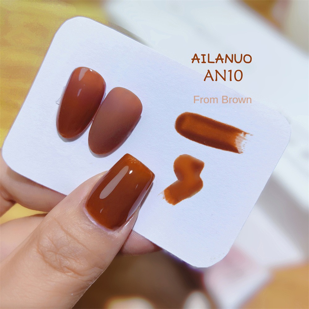 Móng Tay Nghệ Thuật Ailanuo Sơn Móng Tay Gel Mùa Thu Đông Mới Màu Anh Đào Bí Ngô Cam Móng Tay Nghệ Thuật Móng Tay Đặc Biệt Trị Liệu Bằng Ánh Sáng gel 8G Qusl