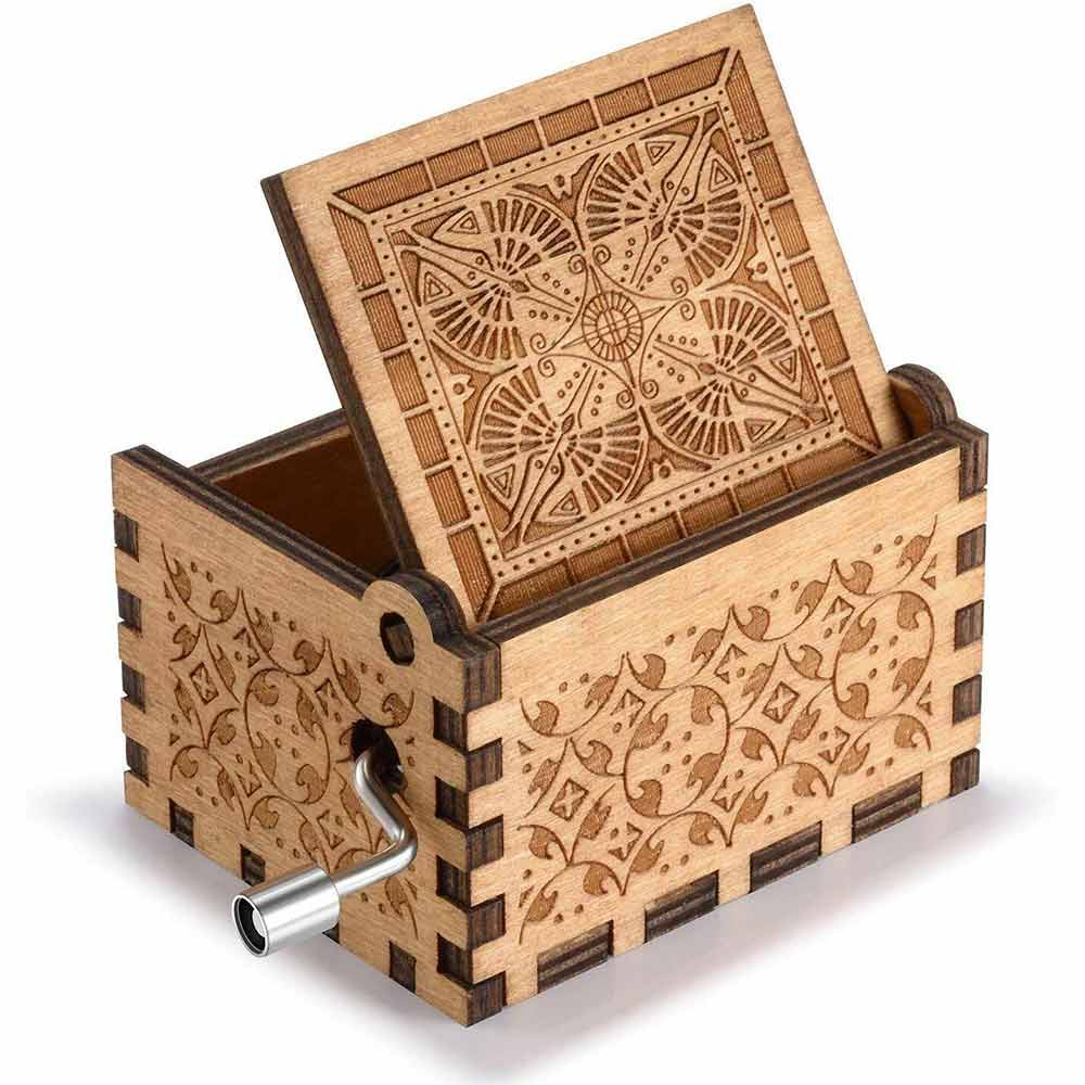 Harry Potter handmade wooden hand-cranked music box