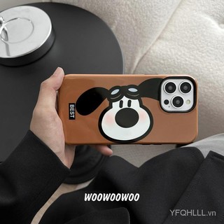 Dễ Thương Ốp Điện Thoại Hai Lớp Họa Tiết Cún Cưng Cho iphone11 12 13 14 15 12promax 13promax 14pro 14promax x xs xr zk5y