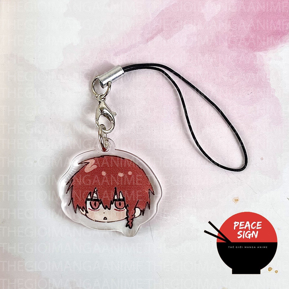 Dây treo điện thoại BLUE LOCK mica acrylic móc khóa anime nagi chigiri isagi bachira kaiser ness móc khóa