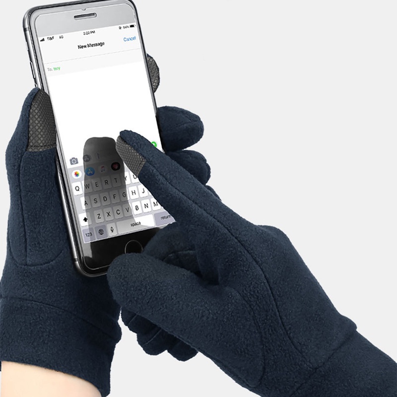Yychaoy Găng Tay Giữ Ấm Mùa Đông Lót Nhung Có Thể Sử Dụng Màn Hình Cảm Ứng Dành Cho Nam Nữ