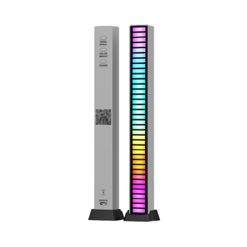 THANH ĐÈN LED RGB HC-001 40 BÓNG - HỖ TRỢ CẢM BIẾN ÂM THANH + ĐIỀU KHIỂN QUA ỨNG DỤNG ĐIỆN THOẠI + PIN SẠC + SẠC TYPE-C