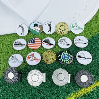 New Golf Ball Mark Golf Hat Clip Magnetic Alloymarker golf accessories Eagle Tiger Oneputter Flog Wine Glass Lucky Clover 5VUZ