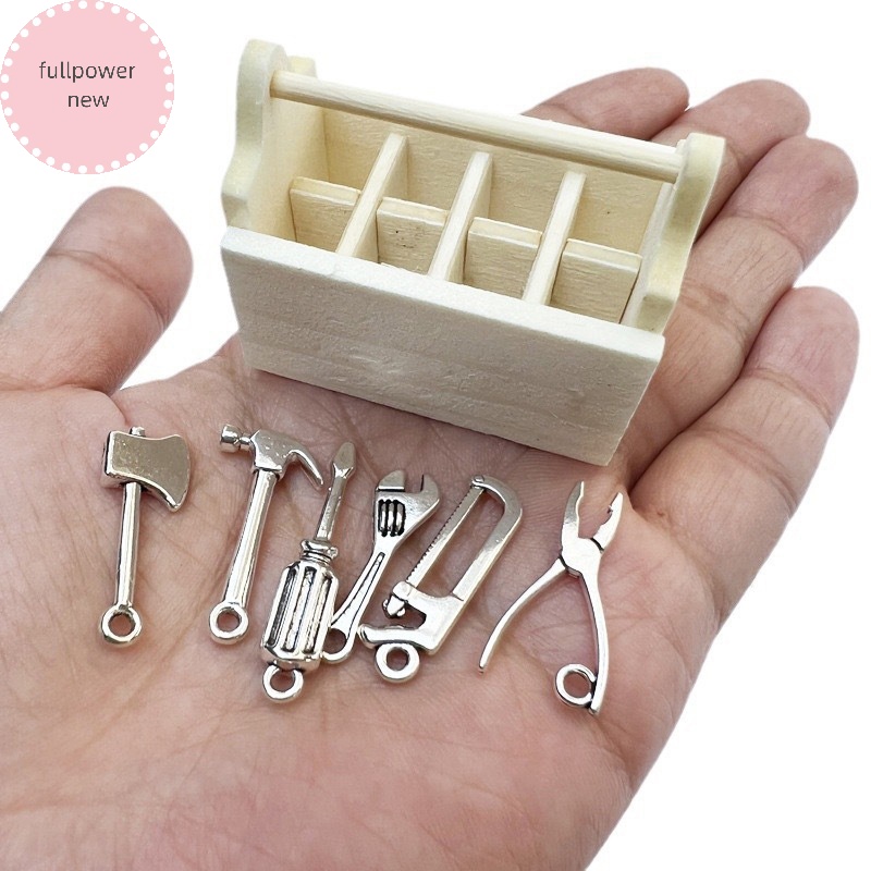 Fullpowernew Mô Hình Hộp Dụng Cụ Sửa Chữa mini Tỉ Lệ 1 / 12 Trang Trí Nhà Búp Bê vn