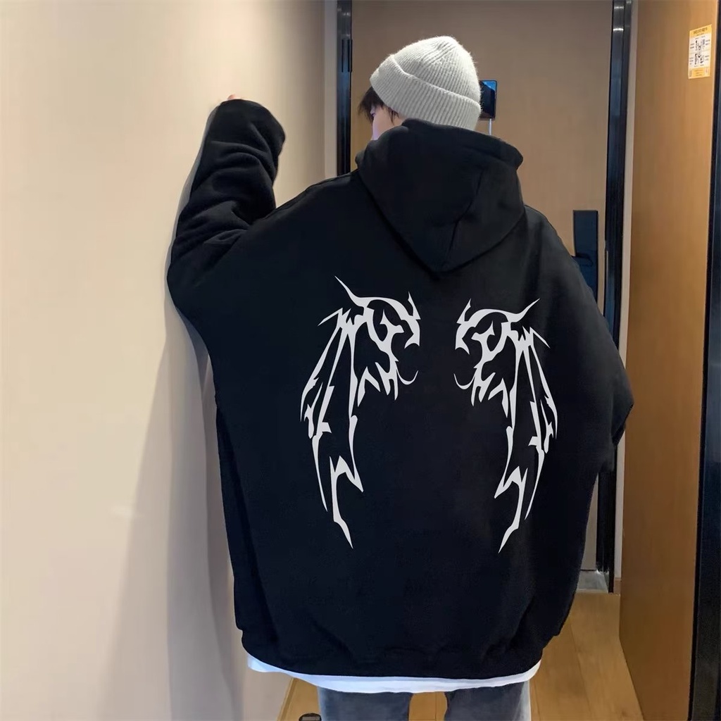 Áo Hoodie Dáng Rộng Thời Trang Xuân Thu Phong Cách Đường Phố Mỹ
