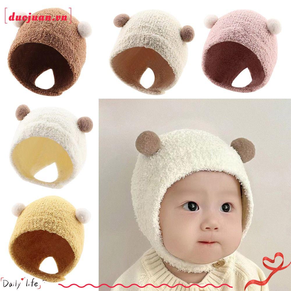 Duojuan Mũ beanie Mềm Mại Phong Cách hip hop Thời Trang Thu Đông Cho Bé