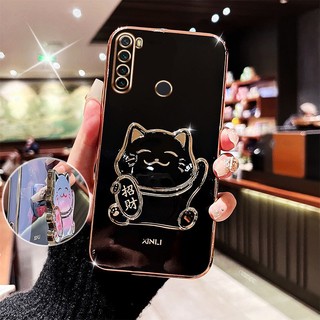 Chống sốc ốp điện thoại có giá đỡ hình mèo 3d cho xiaomi redmi note 8 2021 note 8 pro