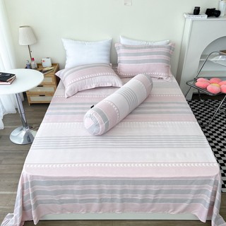 Bộ ga giường và vỏ gối REE Bedding Lụa Tencel Microfiber TCL238 sọc hồng đủ size