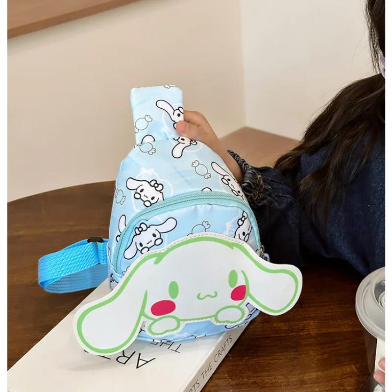 Sanrio Túi Đeo Chéo Siêu Nhẹ Họa Tiết Hoạt Hình Phong Cách Hàn Quốc Cho Bé