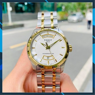 Đồng hồ nam chính hãng tissot couturier day date demi t035.407.22.011.01 - máy cơ tự động - kínhhueewtsato