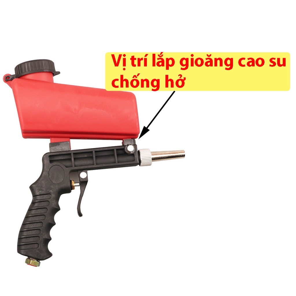 Súng Bắn Cát Mini Cầm Tay 1/4 inch, Súng phun cát hơi khí nén