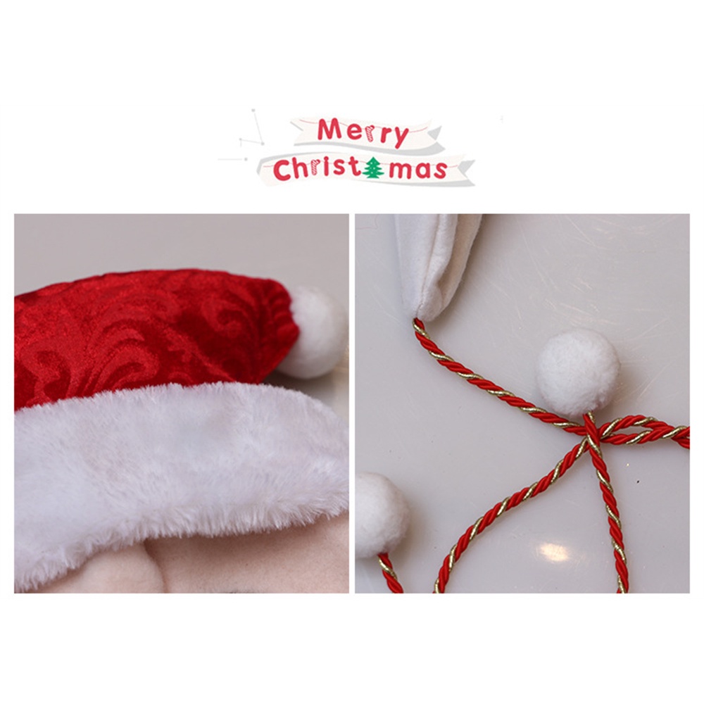 Nón Lưỡi Trai Giáng Sinh Cây Giáng Sinh Nón Trang Trí Người Lớn Trẻ Em Mũ Trẻ Em Chải Vải Dây Dài Hoạt Hình Người Tuyết Nai Sừng Tấm Nón cyn