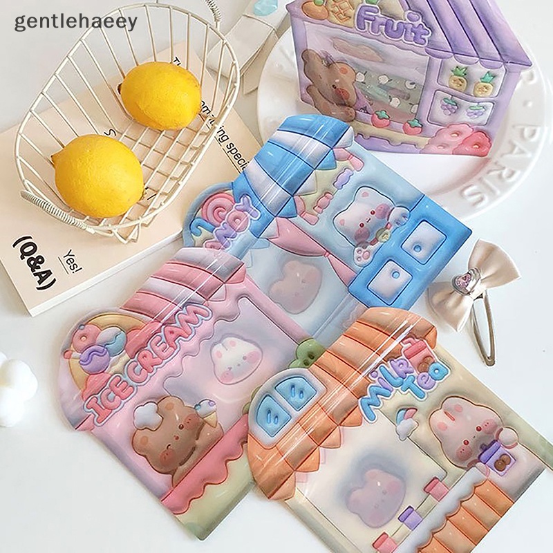Bộ 10 Túi Zip Đựng Bánh Quy In Hình Động Vật Hoạt Hình Đáng Yêu