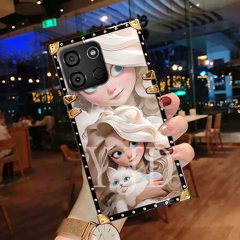 Ốp Điện Thoại tpu Chống Sốc Họa Tiết Hoạt Hình Có Dây Đeo Cho itel a60 p40