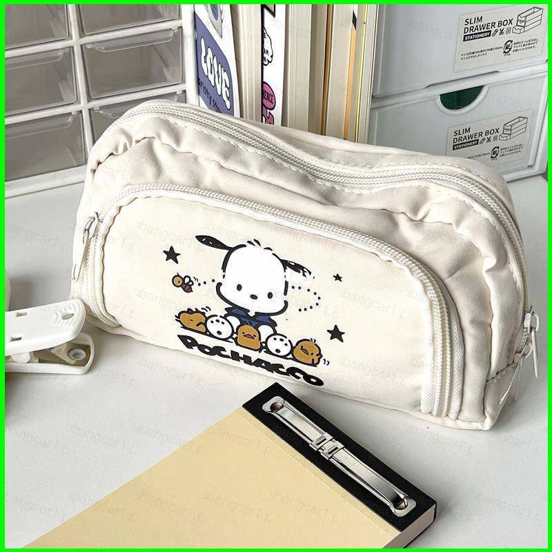 Túi Đựng Bút Hai Ngăn Sức Chứa Lớn In Hình Hoạt Hình sanrio pachacco Dễ Thương Cho Học Sinh
