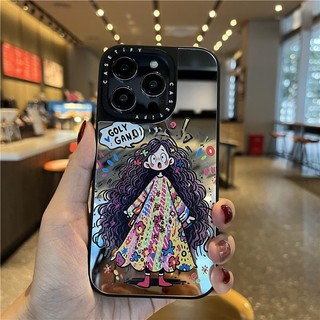 ốp iphone 11/12/13/14/15 Pro Max Cute cô bé tóc xoăn silicone Case For ốp lưng iphone 11,12,13,14,15,11PM,12PM,13PM,14PM,15PM