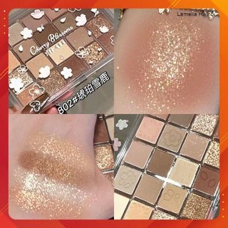 Bảng Phấn Mắt 20 ô Dikalu Cherry Blossoms lên màu siêu đẹp lâu trôi Chính hãng