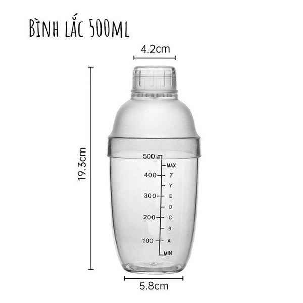 Shaker nhựa 700ml