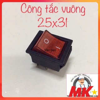 Công tắc máy hàn kcd4 16A 20A 4 chân on off, công tắc máy hàn bập bênh có đèn