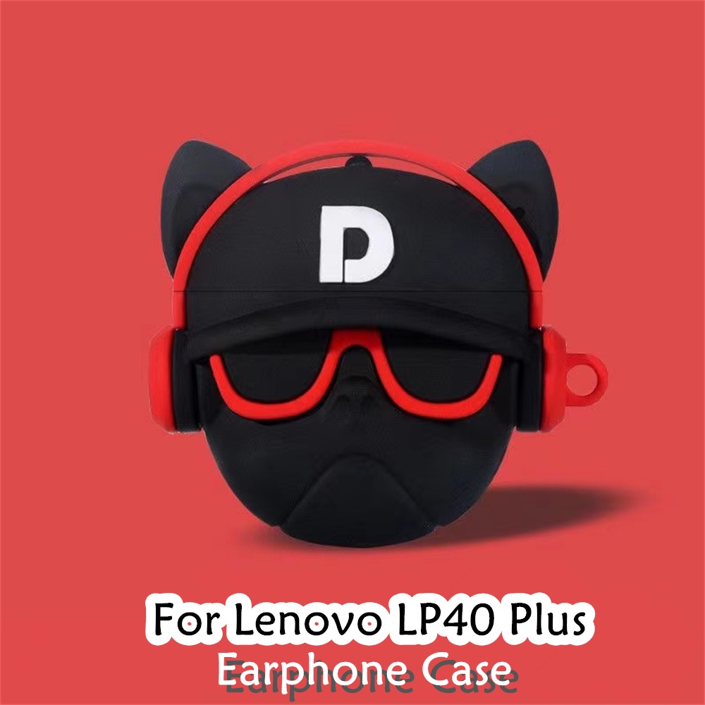 Vỏ Bảo Vệ Hộp Sạc Tai Nghe lenovo lp40 plus no.2 Bằng Silicon Họa Tiết Hoạt Hình Dễ Thương