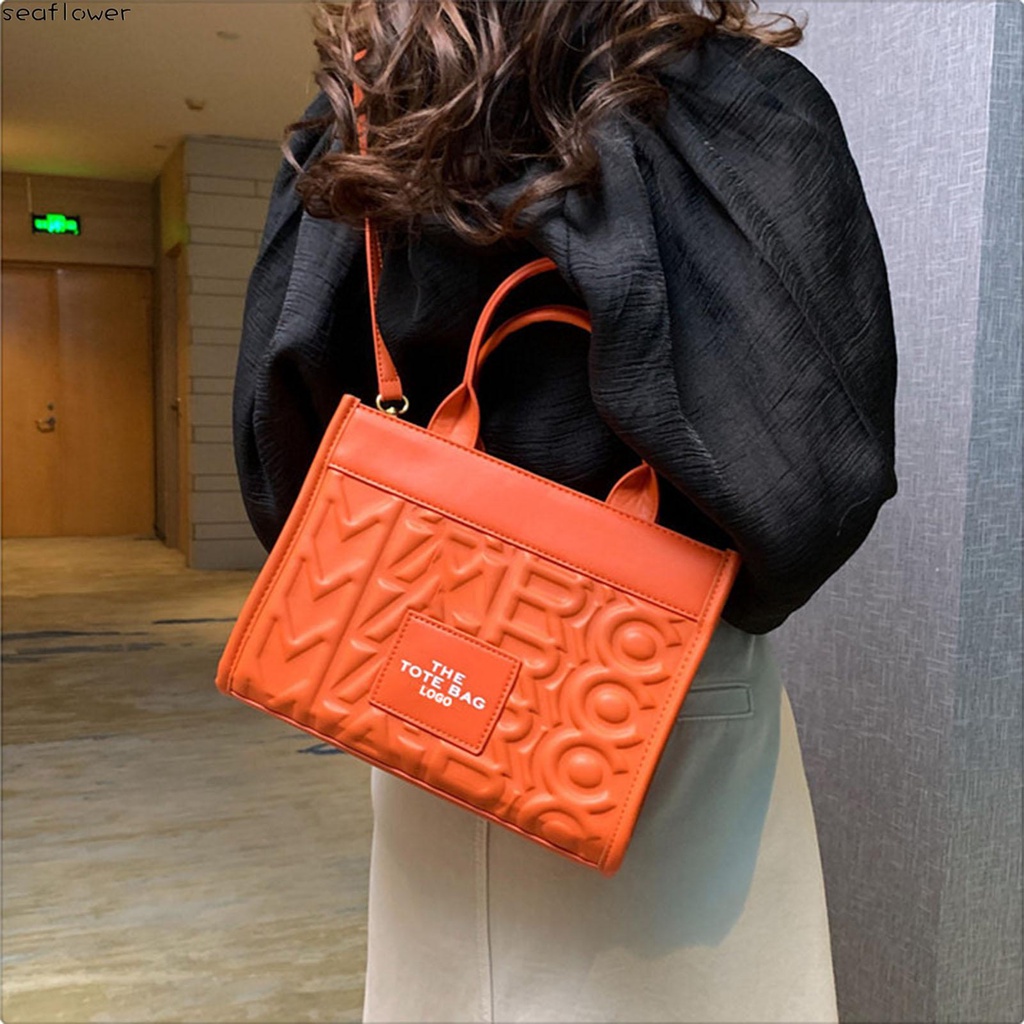 Túi tote Đeo Vai In Chữ Có Dây Điều Chỉnh Được Thời Trang Cho Nữ