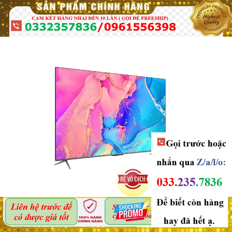 Google Tivi TCL QLED 4K 65 inch 65C645  &gt;&gt;