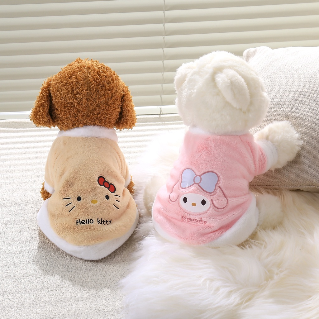 Áo hoodie Giữ Ấm Mùa Thu Đông Dễ Thương Cho Thú Cưng sanrio