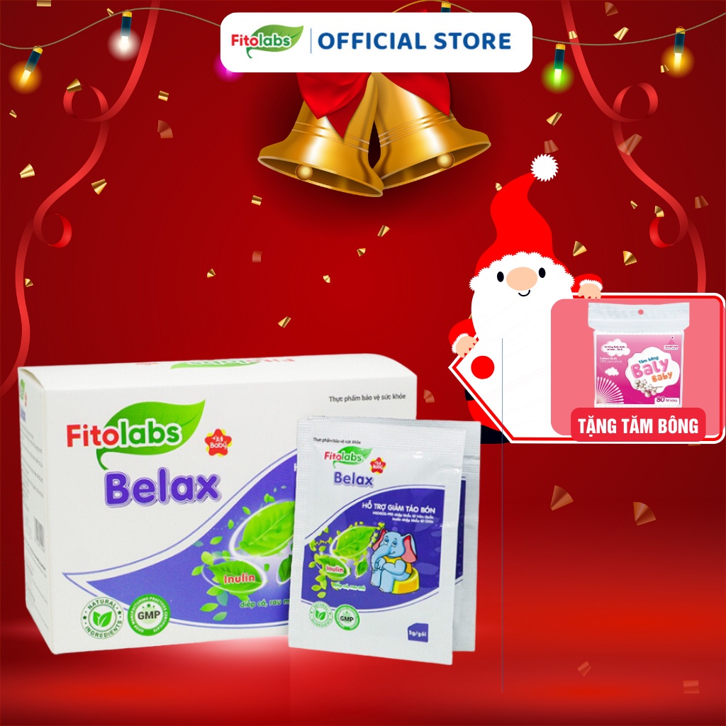 Cốm Bổ Sung Chất Xơ Tự Nhiên Fitolabs Belax Giúp Nhuận Tràng, Giảm Táo Bón, Hỗ Trợ Tiêu Hóa Hộp 20 Gói FITO14