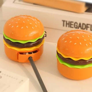 Hamburg Night Light with Pencil Sharpener Study Light Creative Mini Desk Lamp Sleeping Light USB Charging Bedroom Bedside Lamp Children's Gift