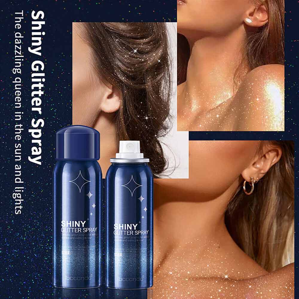 Body Shiny Glitter Spray Easy to Use Body Shimmer Spray Glitter Spray