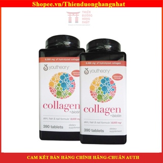 Viên Uống Bổ Sung Collagen Youtheory + BIOTIN Chính Hãng Mỹ 390 Viên 2 2025