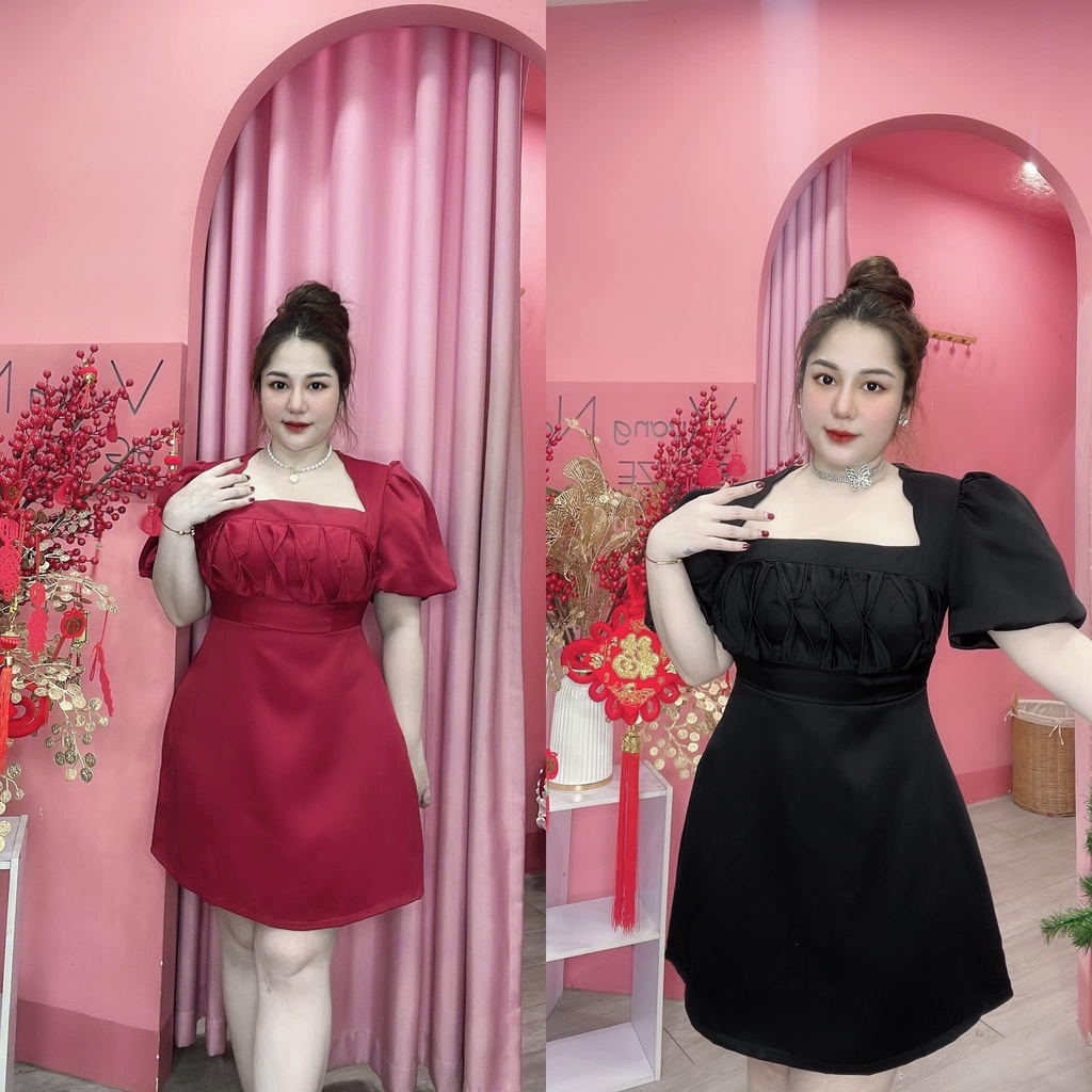 55-90KG ĐẦM NƠ NGỰC DÁNG A THIẾT KẾ BIGSIZE VƯƠNG NGỌC HÂN