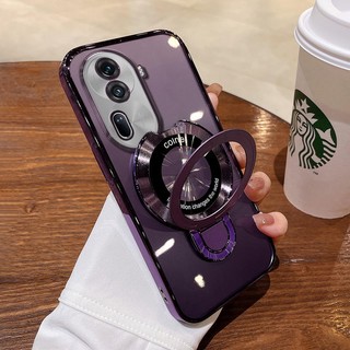 Ốp khung sang trọng OPPO Reno 11 / Reno 11 Pro / Reno 11 F Vỏ điện thoại di động mạ điện sang trọng chống sốc rõ ràng Vỏ mềm chống rơi viền toàn diện