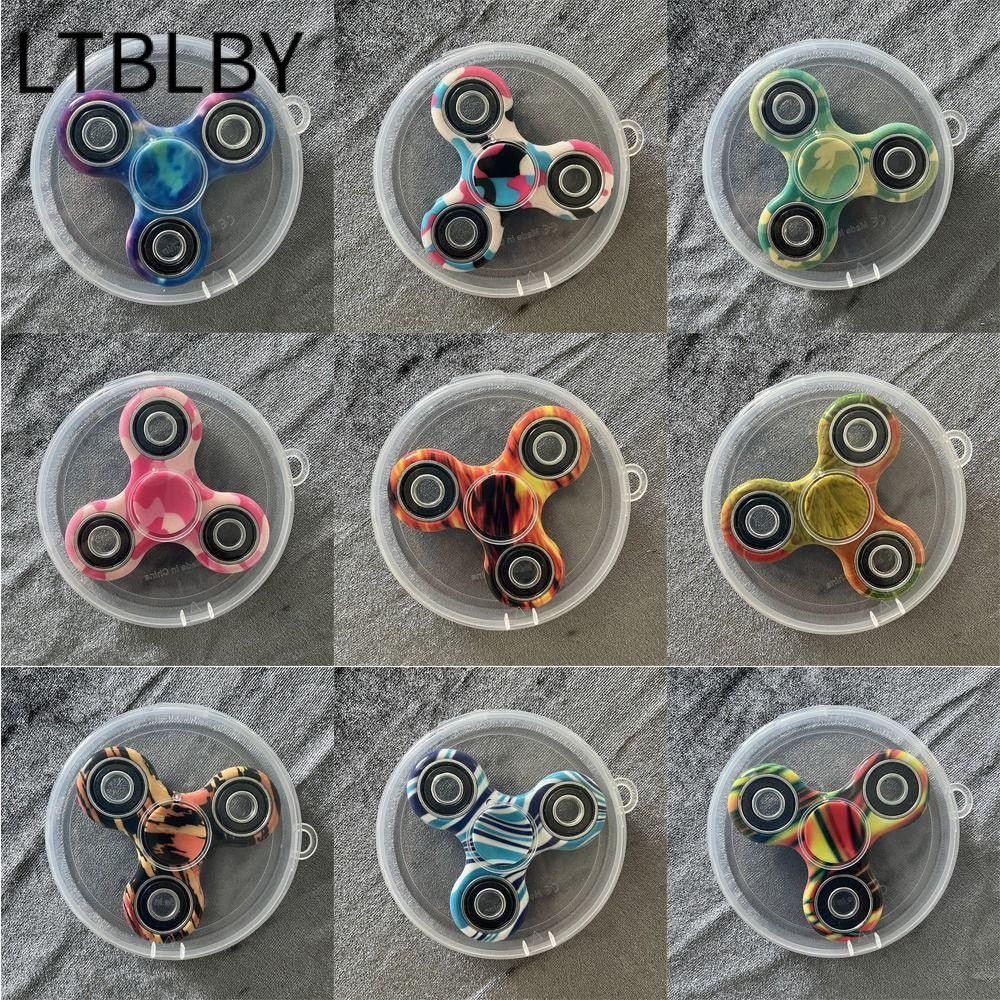 Ltblby EDC Fidget Spinner, Chống lo âu Mạ màu cầu vồng Spinner, Đơn giản Giải nén PVC Fidget Spinner