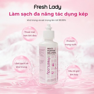 [COD] Nước ngâm lens Fresh Lady dung tích 60ml/120ml (Nước rửa kính áp tròng | Nước rửa lens | Dung dịch chăm sóc lens)