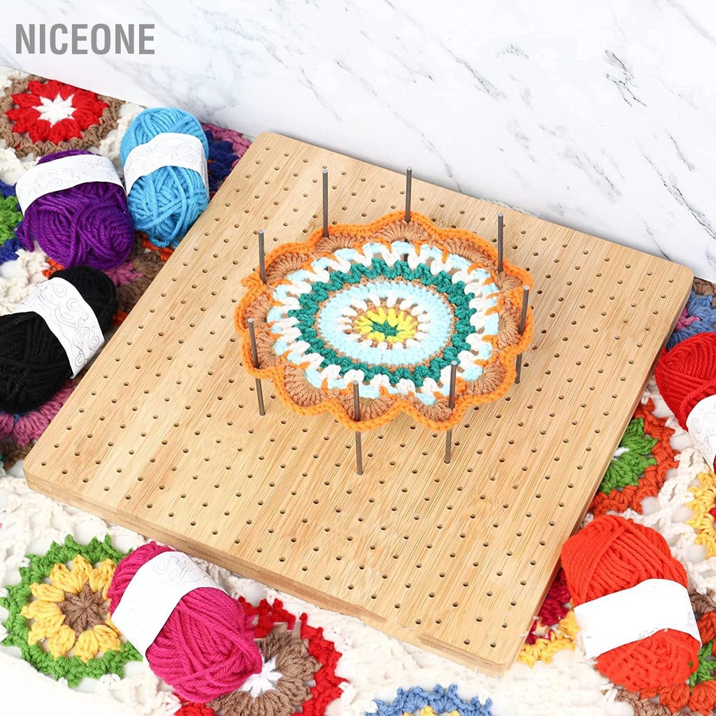 NiceOne Bảng chặn móc có 6 chân Đường kính lỗ 3 mm Tetragonum Bảng chặn móc bằng gỗ cho Beg