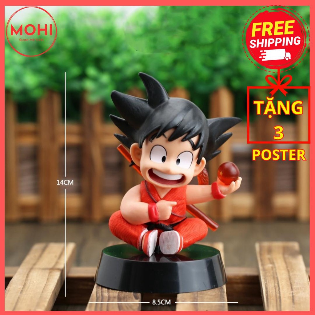 Mô hình Goku cầm ngọc 14cm- nobox- Dragonball