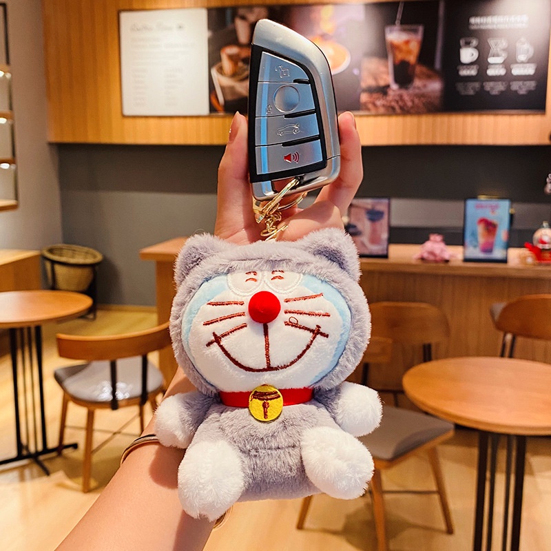 Hoạt Hình Móc Khóa Hình doraemon Nhồi Bông Đáng Yêu