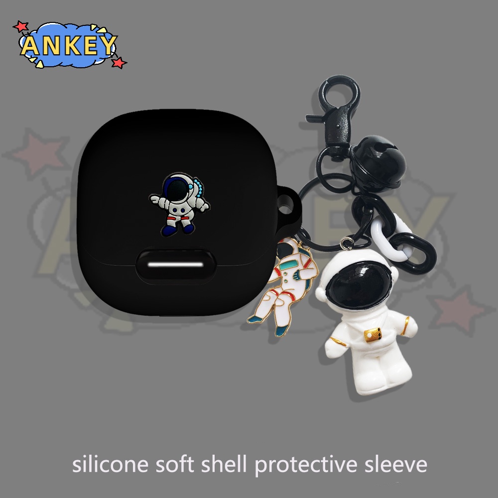 Case For Anker Soundcore Liberty 4 NC Earphone Silicone Case Star Earbuds Waterproof Shockproof Soft Protective Headphone Cover Headset Skin with Hook