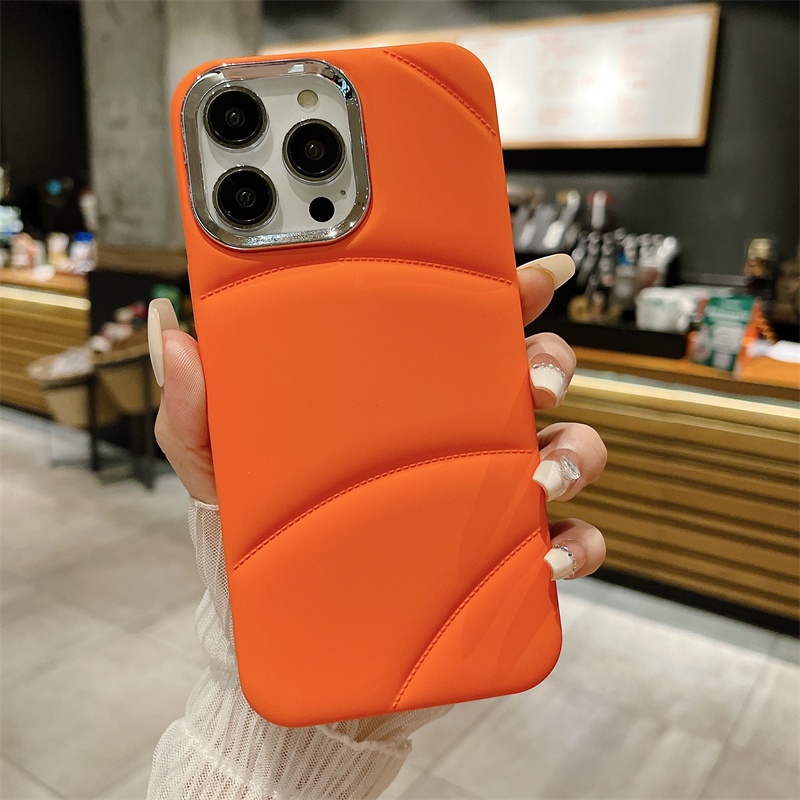 Sang Trọng Ốp Điện Thoại Silicon Mềm Chống Sốc Viền Mạ Màu Hình Chiếc Khoác 3d Cho iphone 15 14 11 12 13 pro max 14 15 plus